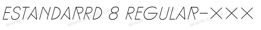 EstandarRd 8 Regular字体转换
